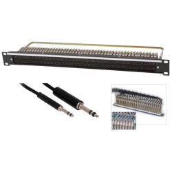 PANEL 19" 1U AUDIO 2X48 BANTAM