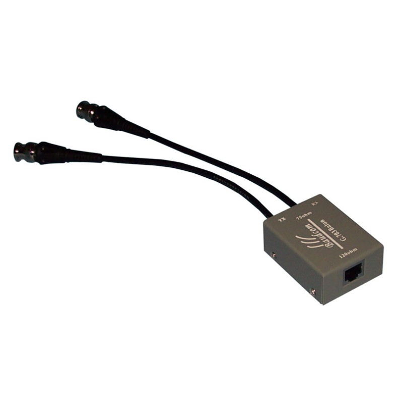 BALUN 2xBNC MACHO-RJ45 H CON CABLE 15cm
