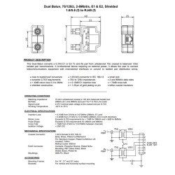 BALUN 2x1.6/5.6 H-RJ45H FTP...