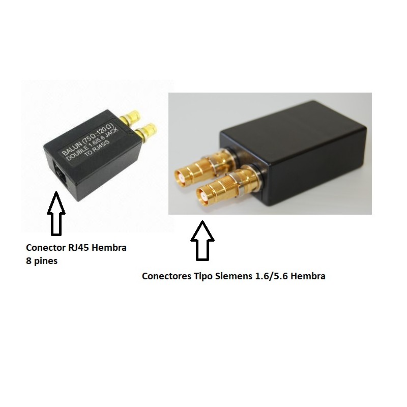 BALUN 2x1.6/5.6 H-RJ45H FTP PANEL (G703)