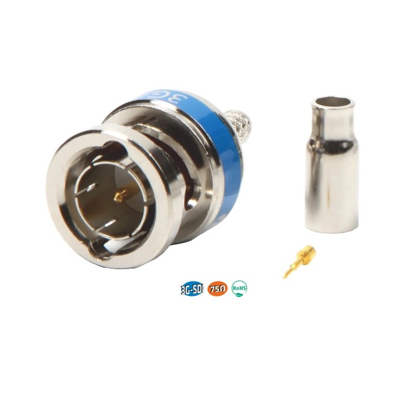 CONECTOR BNC MACHO 0.4/1.9 HD 3G