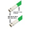 CABLE BNC M-M RG11 20M 75Ohm VERDE