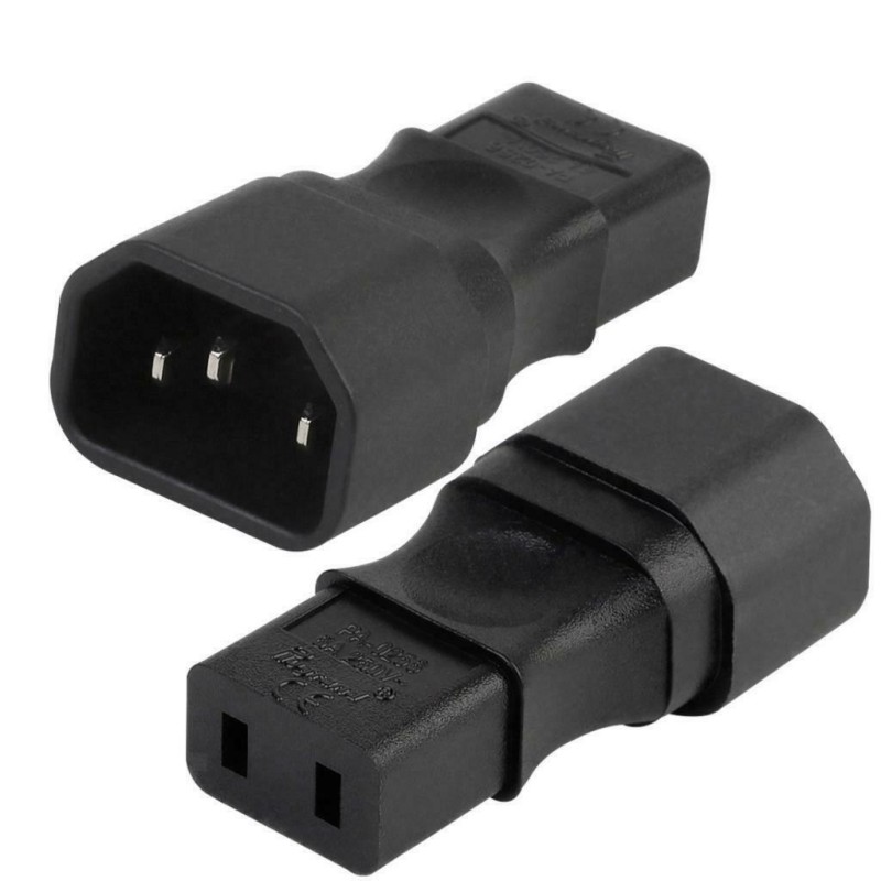 ADAPTADOR C14 MACHO-C9 HEMBRA RECTO