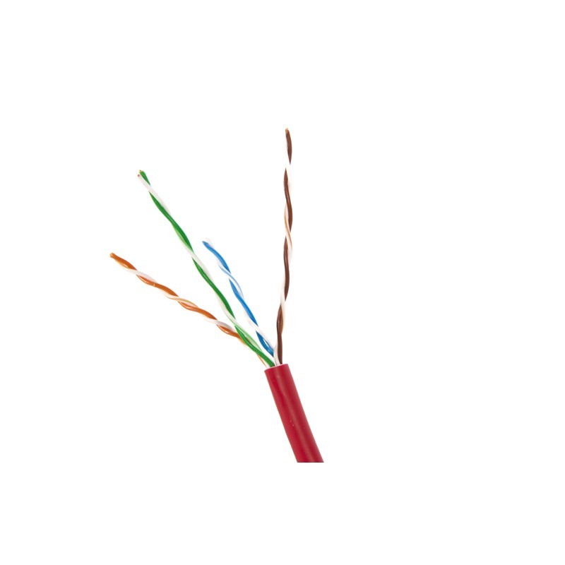 CABLE UTP CAT6 FLEXIBLE ROJO LSZH