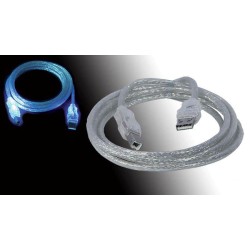 CABLE USB A 2.0 M-M 2MTS...