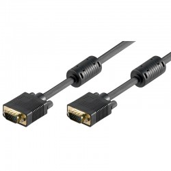 CABLE VGA M-M 25MTS NEGRO CON FERRITAS