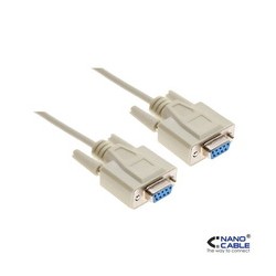 CABLE NULL MODEM RS232 DB9 H-H 1,8MTS