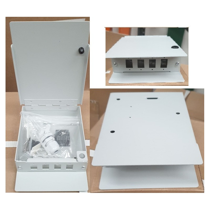 CAJA MURAL 4xSC SIMPLEX-4xLC DUPLEX META