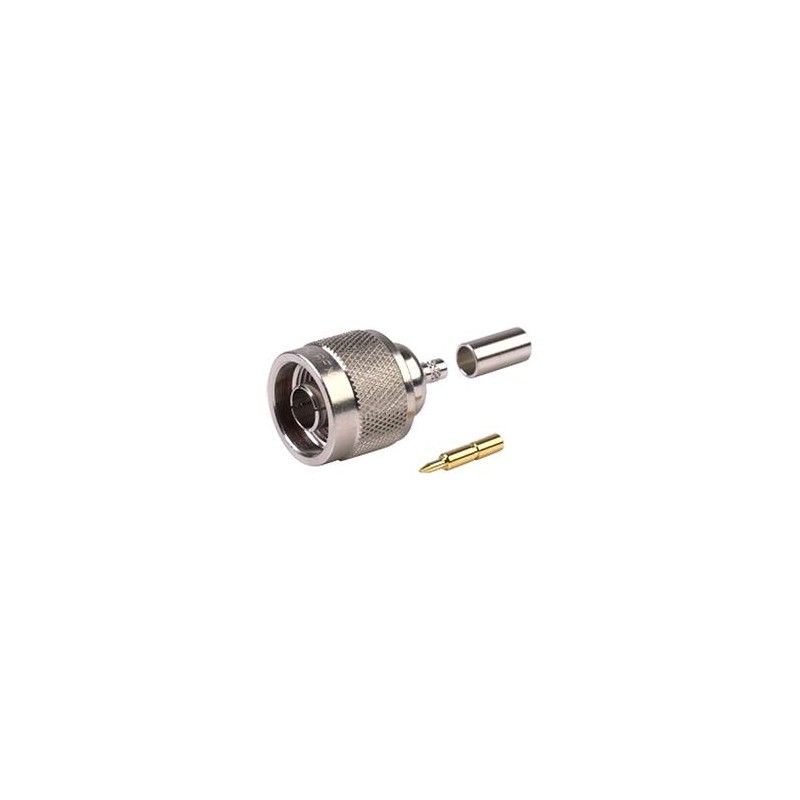 CONECTOR N MACHO RG58/LMR195 CRIMPAR
