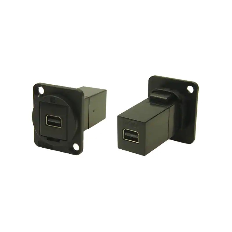 CONECTOR ADAPTADOR MINI DP H-H PANEL NEG