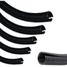 TUBO FLEXIBLE ABIERTO 28mm NEGRO