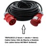 CABLE CETAC 5P 32A M-H 15M 5G6mm GOMA NE