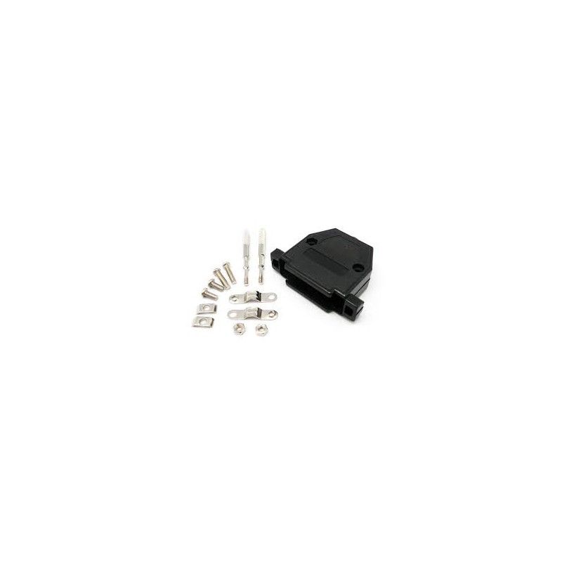 CARCASA DB25 PLASTICO NEGRO TORNILLO LAR
