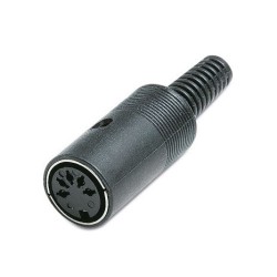 CONECTOR DIN 5 PINES HEMBRA...