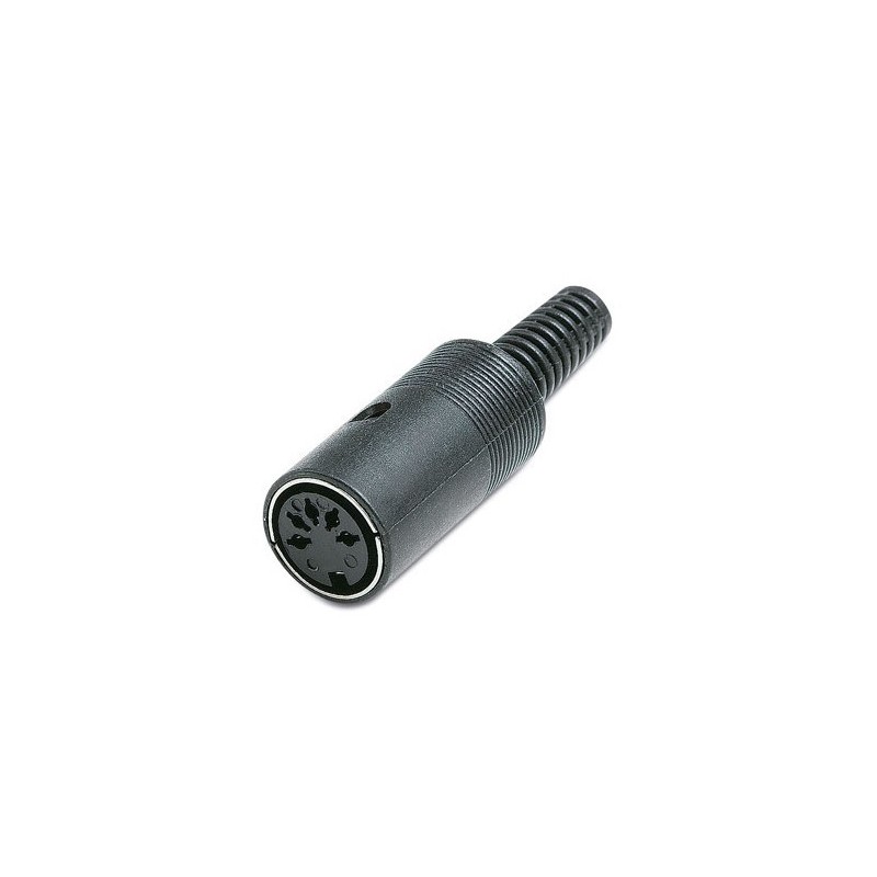 CONECTOR DIN 5 PINES HEMBRA SOLDAR 180º