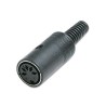 CONECTOR DIN 5 PINES HEMBRA SOLDAR 180º