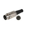 CONECTOR DIN 5 PINES MACHO SOLDAR 180º