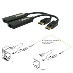 EXTENSOR DISPLAYPORT FIBRA 1xSC 4K@30Hz