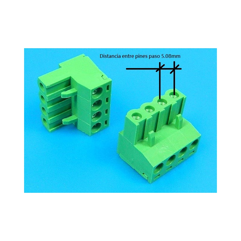 CONECTOR BORNA EUROBLOCK 4 PIN H 5,08mm