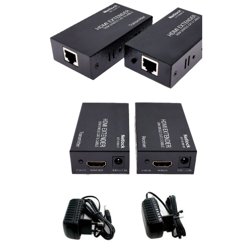 EXTENSOR HDMI POR 1XCAT6 RJ45 hasta 50m