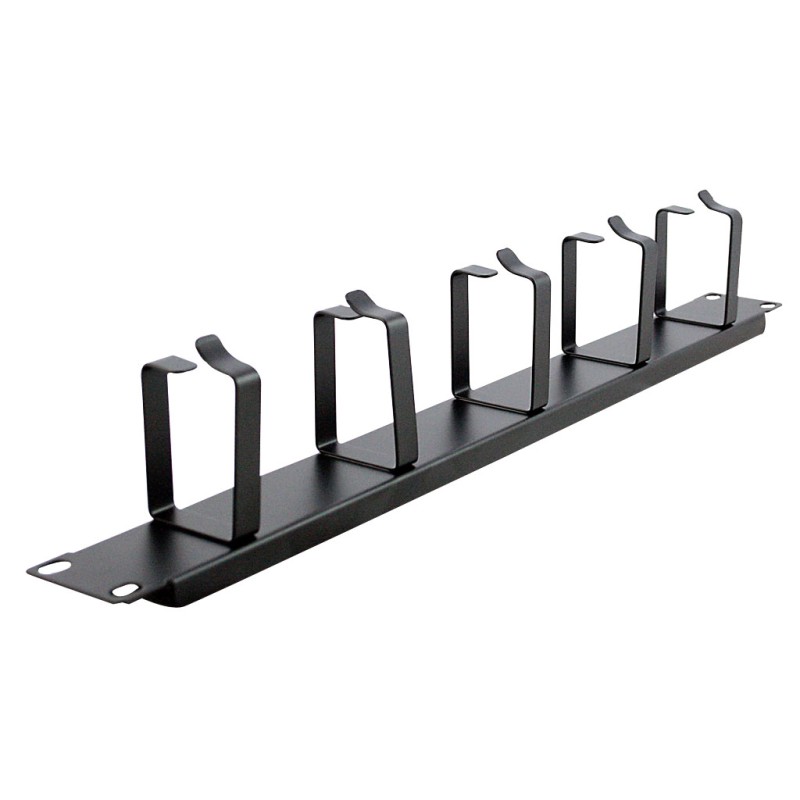 PASAHILOS 19" 1Ux5 GANCHOS METALICO 7cmN