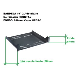 BANDEJA 19" 2U FRONTAL...