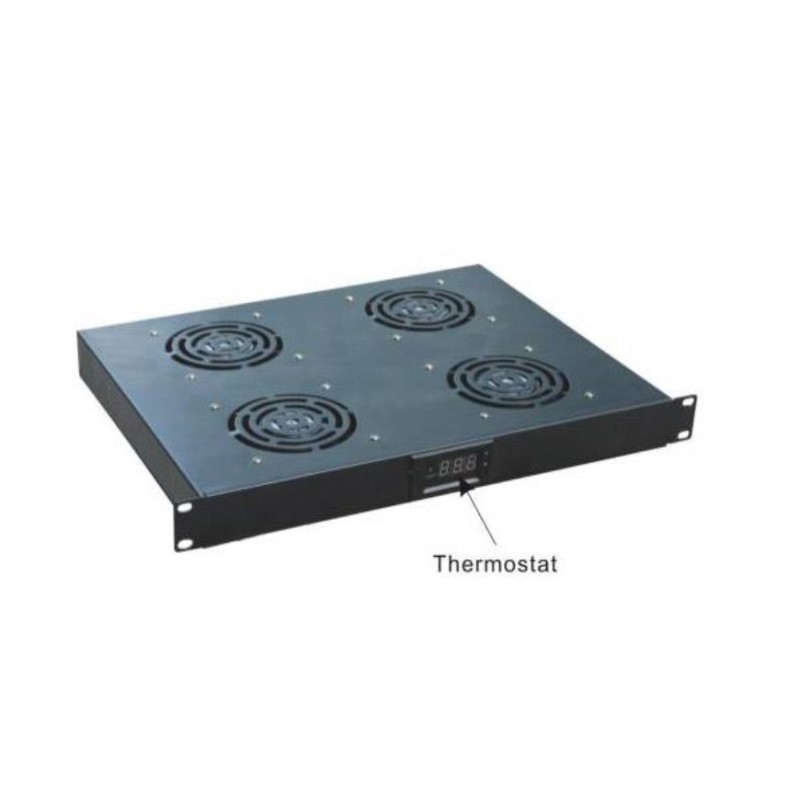 UNIDAD VENTILACION 19" 1U 2 VENT FRONTAL