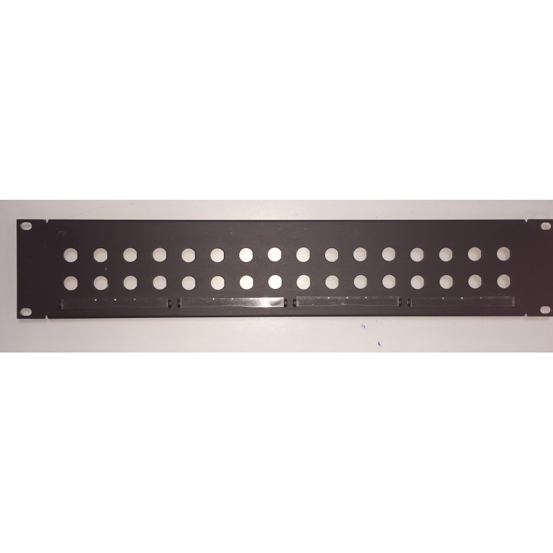 PANEL 19" 2U 2X16 BNC BALUN (VACIO)