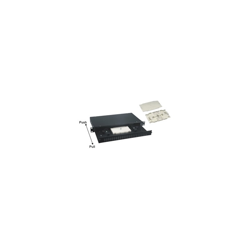 BANDEJA 19" 1U 24xSC DUPLEX-24 LC CUADRU