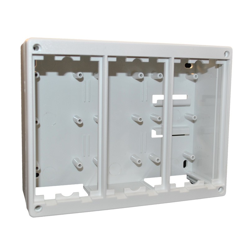 CAJA SUPERFICIE DE MECANISMOS 3 MODULOS