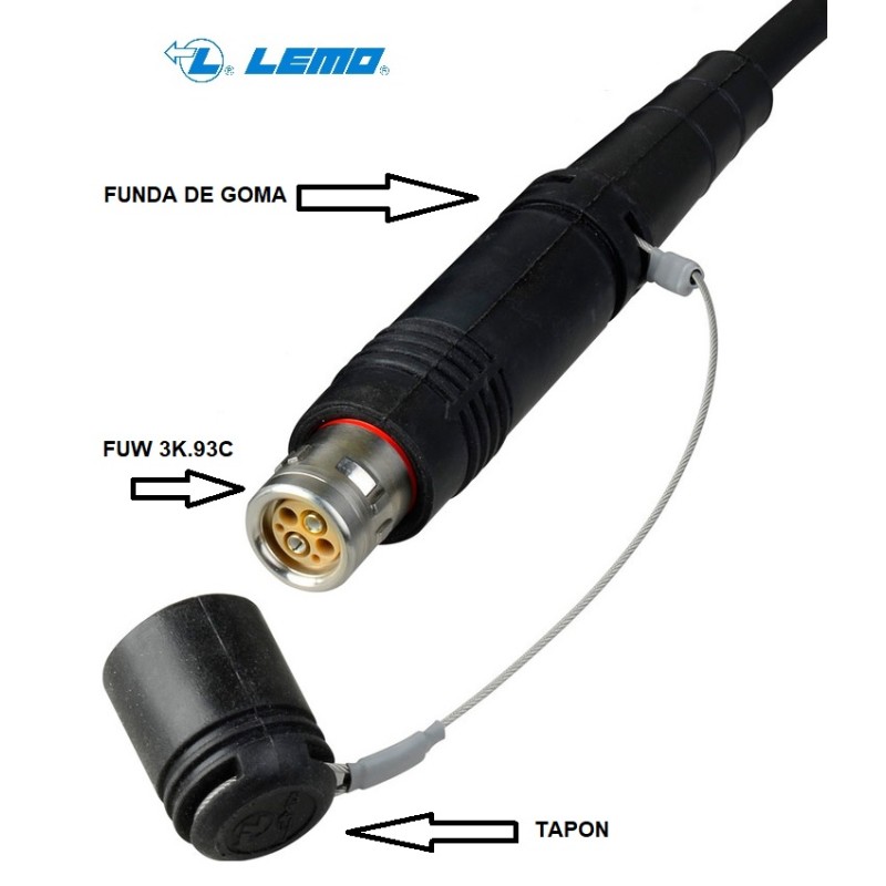 MONTAJE 1 CONECTOR FUW 3K.93C CON FUNDA