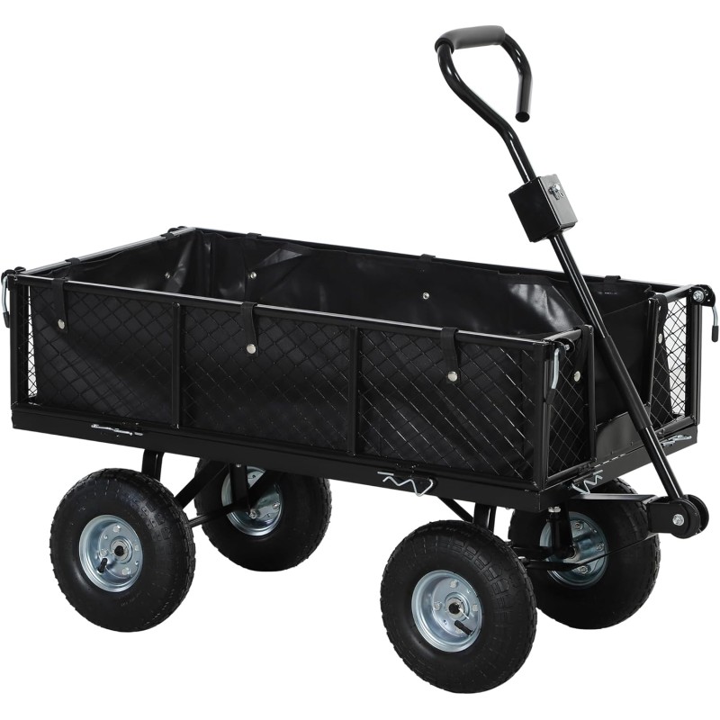 CARRO DE CARGA HASTA 300Kg NEGRO