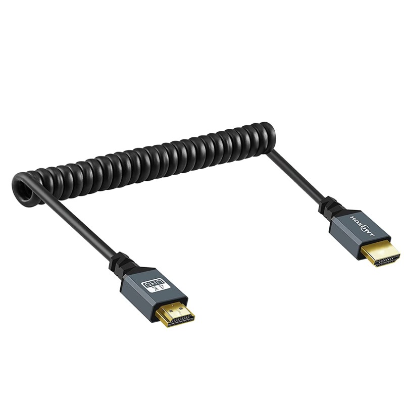 CABLE HDMI M-M 4K 0,3M V.2.0 ESPIRILIZAD