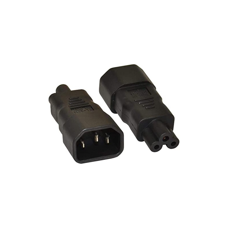 ADAPTADOR C14 MACHO-C5 TREBOL C5 HEMBRA