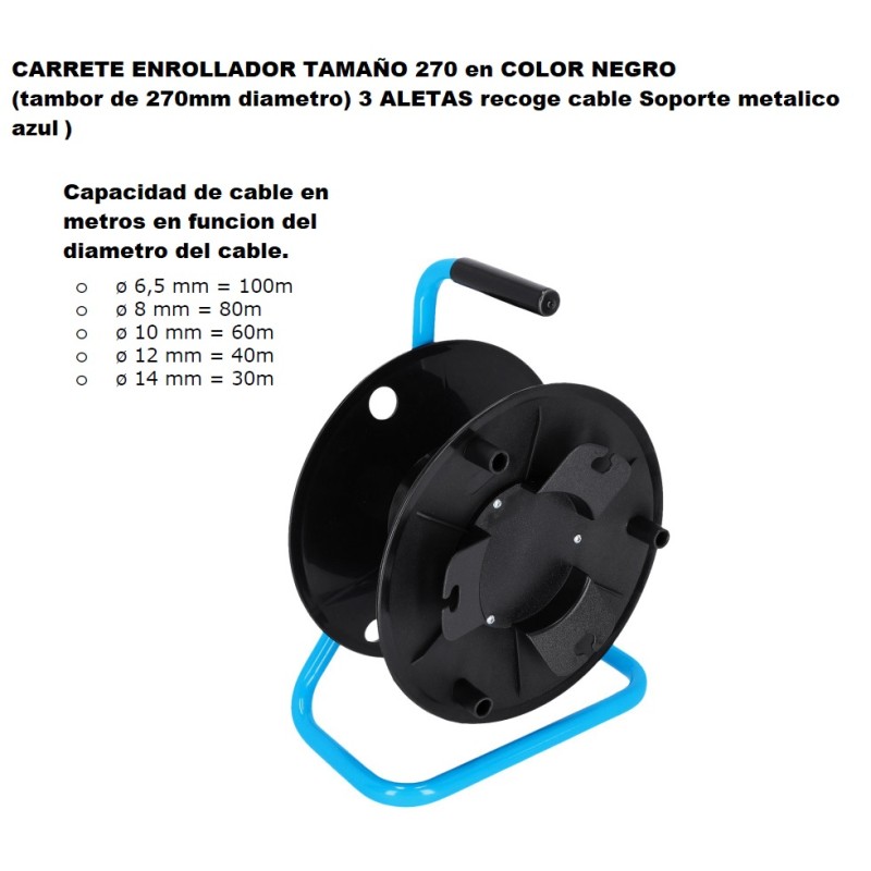 CARRETE ENROLLADOR TAMAÑO 270 Ø270mm NG