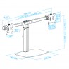SOPORTE 2 TV MONITORES 17-27" GIRA INCLI
