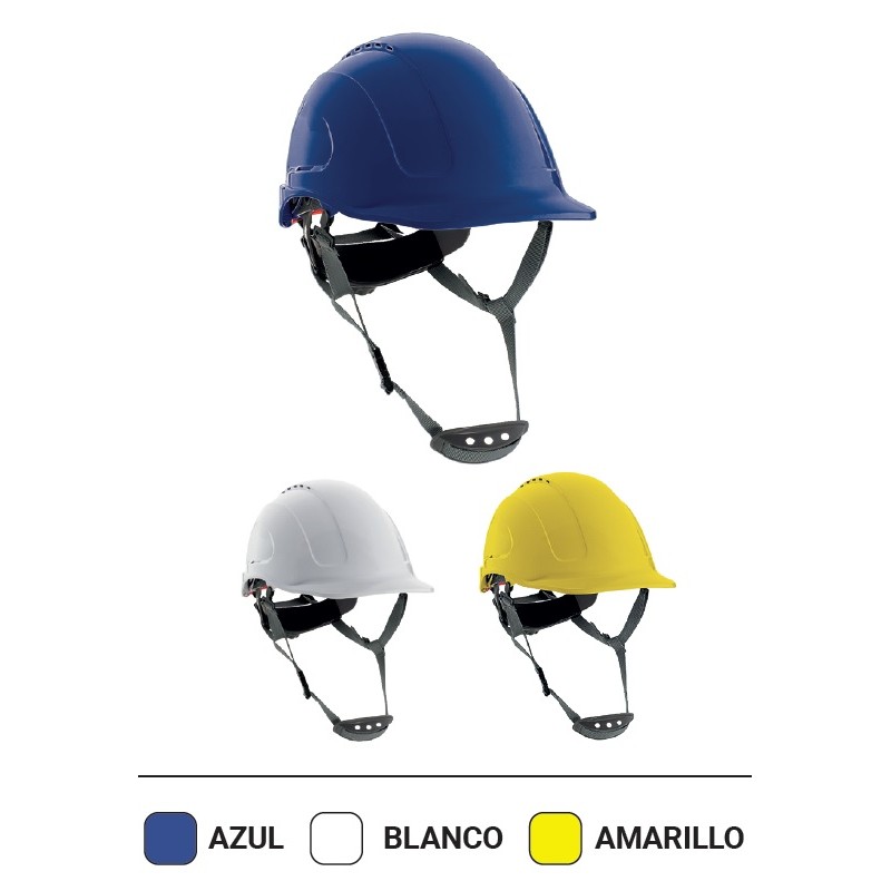 CASCO SEGURIDAD CON BARBUQUEJO (BLANCO)