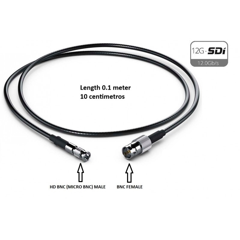 CABLE MICRO BNC M-BNC H 12G 0.6/2.8 10cm