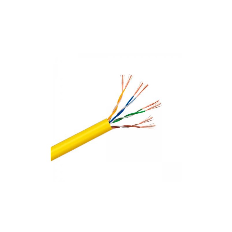 CABLE UTP CAT5E FLEXIBLE AMARILLO LSZH