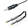CABLE MINIJACK M ST-2xJACK 6,3 M Mono 3M