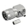 CONECTOR N MACHO RG58 CODO 90º CRIMP