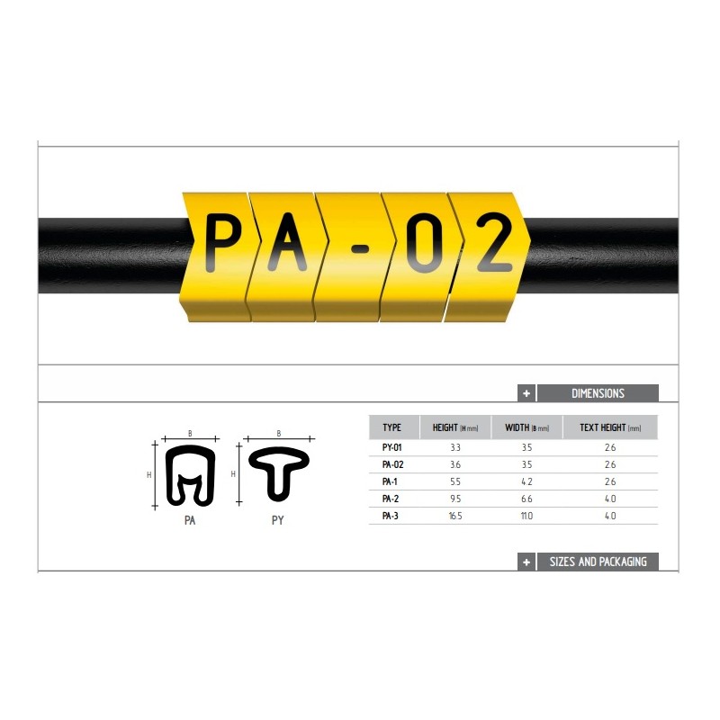 MARCADOR CORTADO nº1 PARTEX PA-2