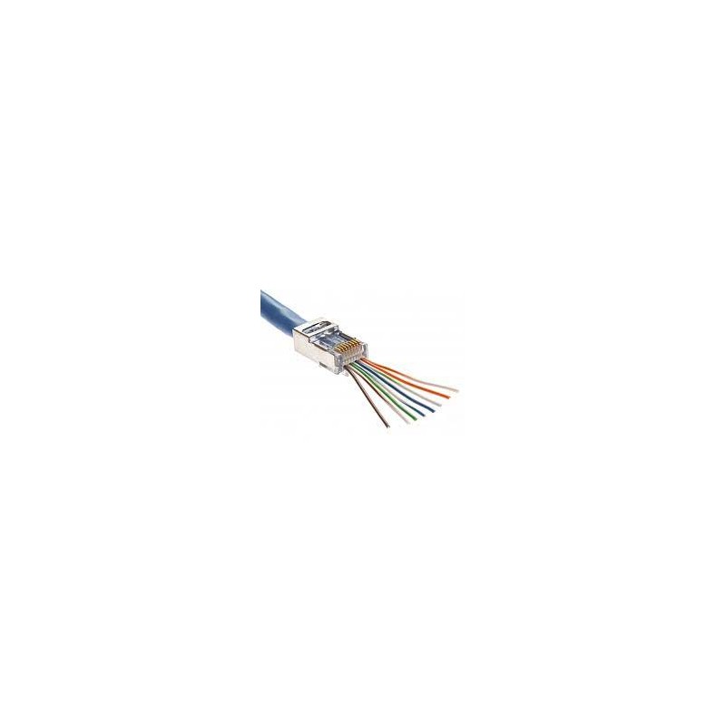 CONECTOR EZ-RJ45 MACHO FTP CAT6