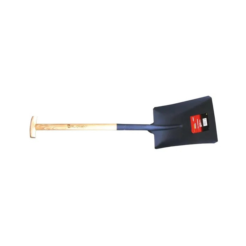 PALA METAL PUNTA CUADRADA MANGO MADERA