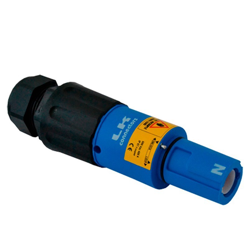CONECTOR POWERLOCK MACHO NEUTRO AZUL