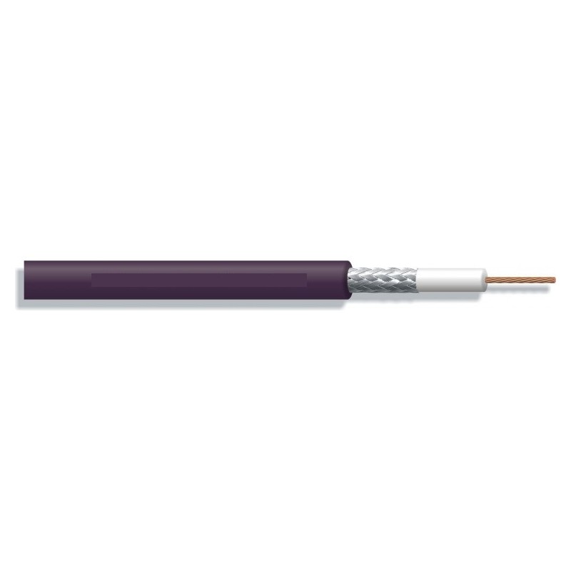 CABLE VIDEO 0.8/3.7 VIOLETA FLEXIBLE HD