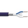 CABLE DMX 2x0,35mm2 APANTALLADO GOMA AZU