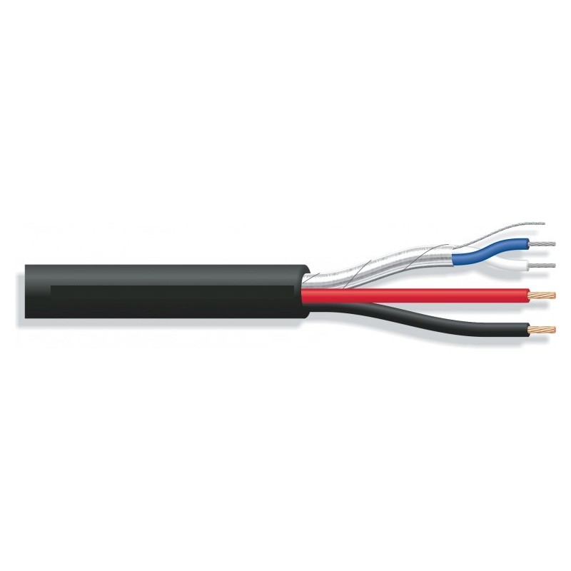 CABLE MICRO 2x0,24mm2+2X0,8 ALTAVOZ GOMA