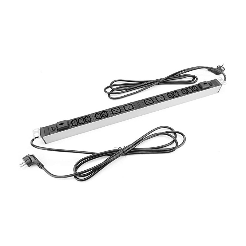 REGLETA 19" 10xC13 + 4xC19+ INTERRUPTOR
