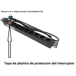 REGLETA 19" 8 TOMAS...